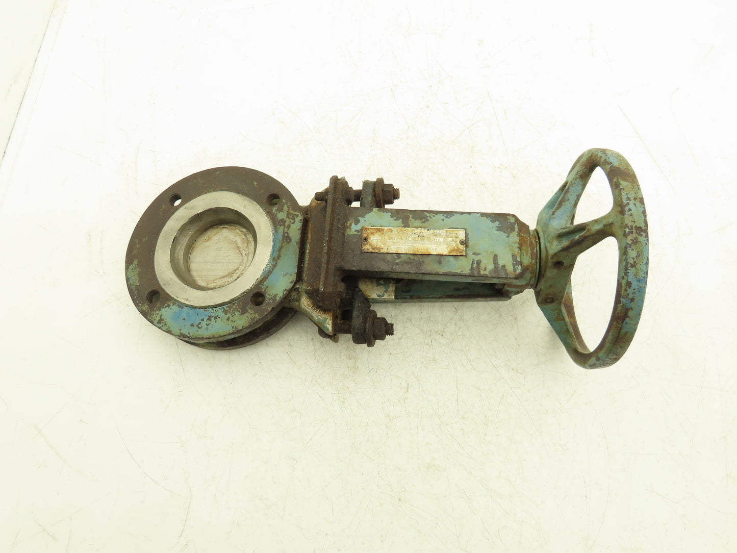 DeZurik 827 Flanged 3" Knife Gate Valve 316 SS Rising Stem Metal Seat