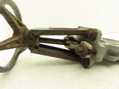 DeZurik 9258997 3" Knife Gate Valve 304 SS Rising Stem Fig. 824