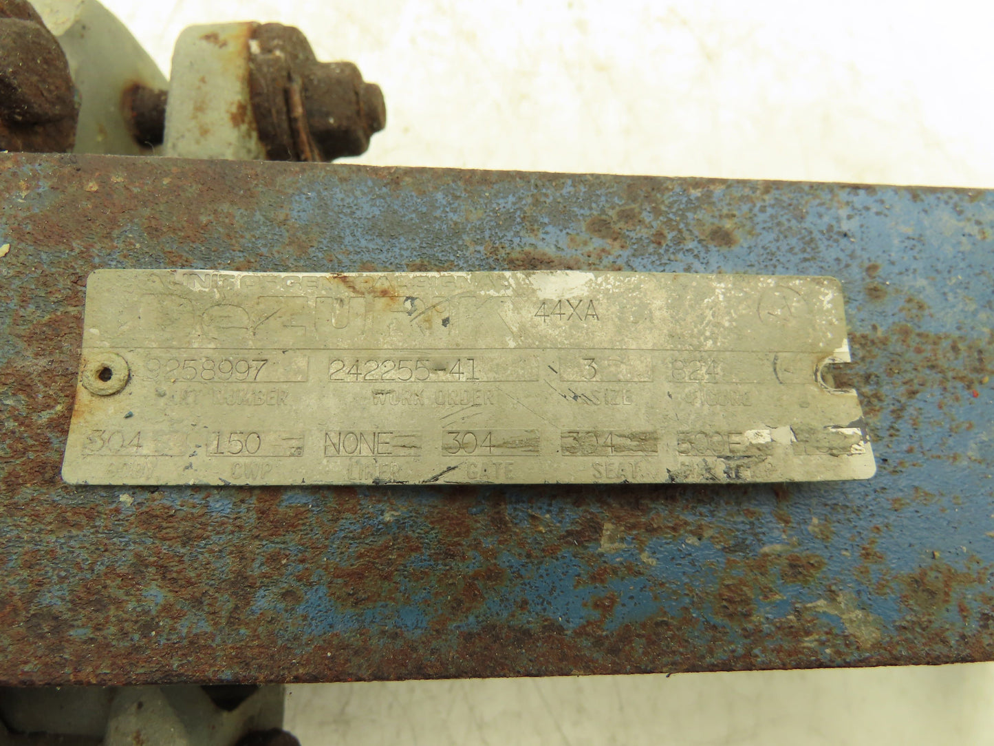 DeZurik 9258997 3" Knife Gate Valve 304 SS Rising Stem Fig. 824