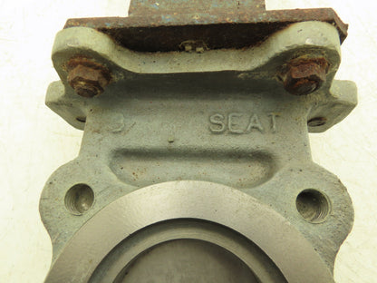 DeZurik 9258997 3" Knife Gate Valve 304 SS Rising Stem Fig. 824