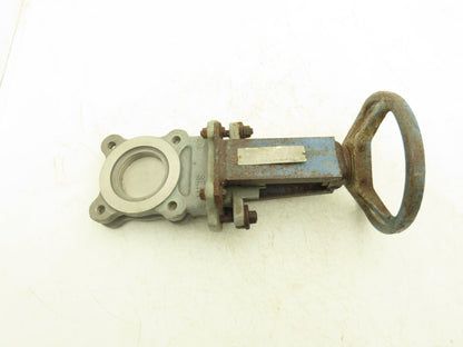 DeZurik 9258997 3" Knife Gate Valve 304 SS Rising Stem Fig. 824