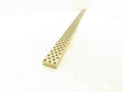Bronze Graphite Wear Plate 3/4"x 2"W x 40"L Slide Bearing Wear Way