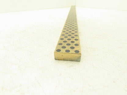 Bronze Graphite Wear Plate 3/4"x 2"W x 40"L Slide Bearing Wear Way