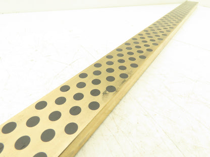 Bronze Graphite Wear Plate 3/4"x 2"W x 40"L Slide Bearing Wear Way