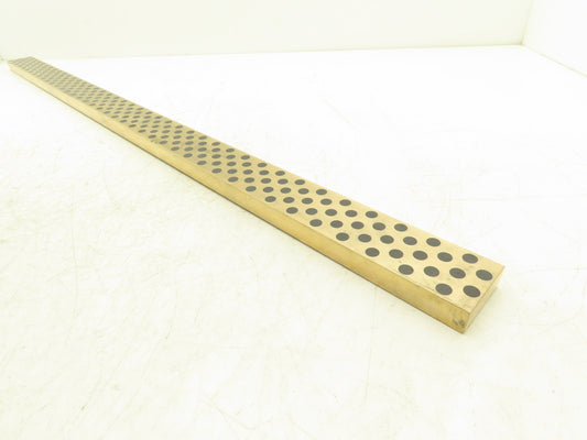 Bronze Graphite Wear Plate 3/4"x 2"W x 40"L Slide Bearing Wear Way