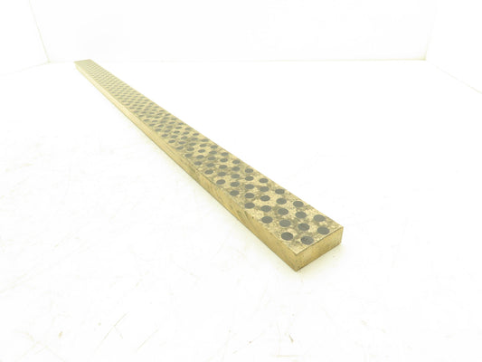 Bronze Graphite Wear Plate 3/4"x 2"W x 40"L Slide Bearing Wear Way