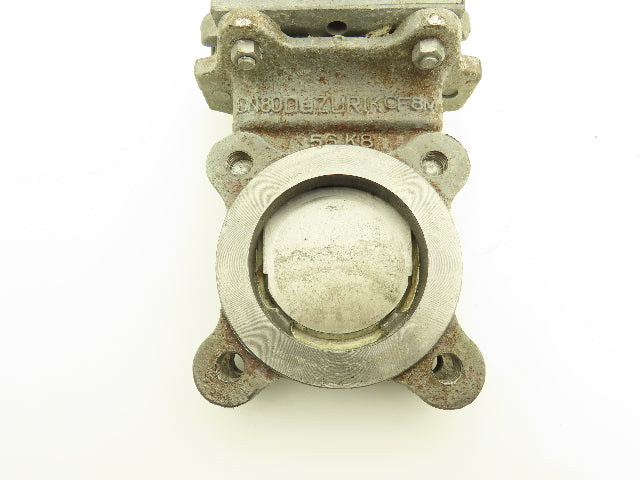 DeZurik 9259845 3" Knife Gate Valve 316 SS Rising Stem Fig. KGS