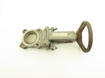 DeZurik 9259845 3" Knife Gate Valve 316 SS Rising Stem Fig. KGS