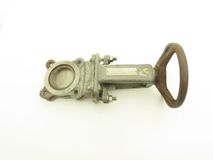 DeZurik 9259845 3" Knife Gate Valve 316 SS Rising Stem Fig. KGS