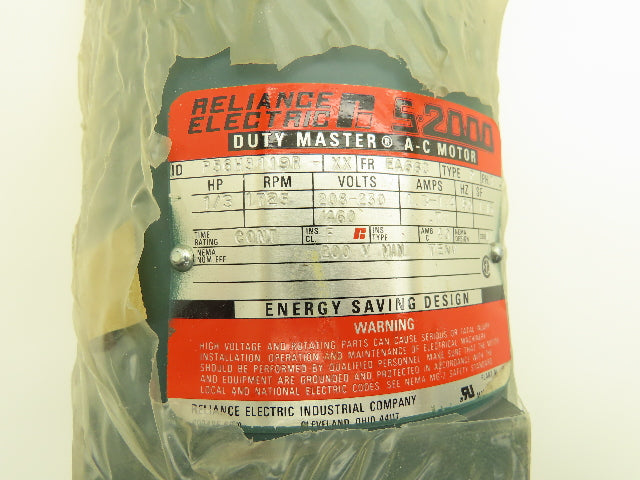 Reliance Electric P56H3119R AC Motor 1/3Hp 1725rpm 208-230/460v 3ph EA56C TENV