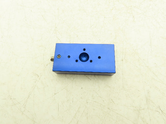 New Way S124002 Air Bearing Flat Rectangular 40mm X 80mm 60PSI M5 X .8 Air Inlet