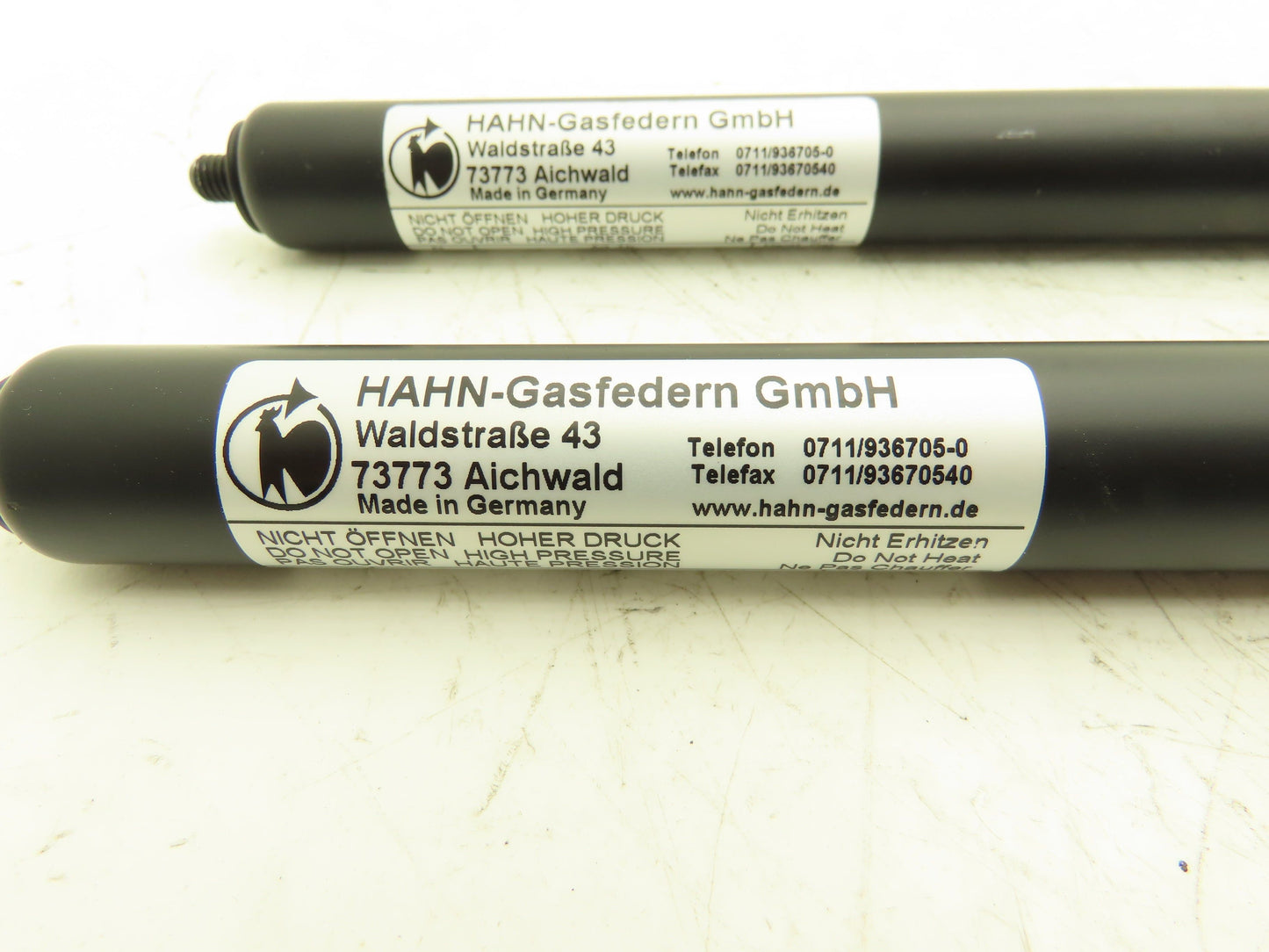 HAHN-Gasfedern 1250 185106.1 Gas Spring Shock Absorber Strut 23" Lot of 2
