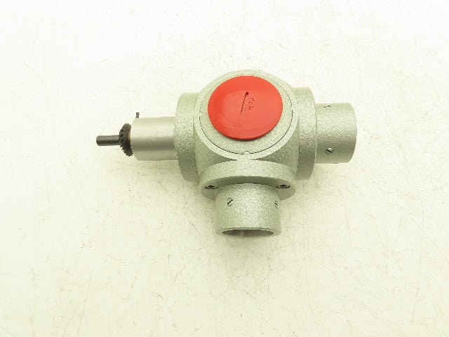 Right Angle Inline 1:1 Gearbox Low Torque Manual Power 10mm Shaft 40mm Fitting