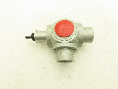 Right Angle Inline 1:1 Gearbox Low Torque Manual Power 10mm Shaft 40mm Fitting