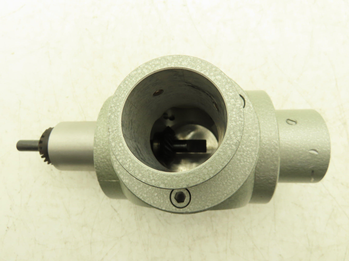 Right Angle Inline 1:1 Gearbox Low Torque Manual Power 10mm Shaft 40mm Fitting