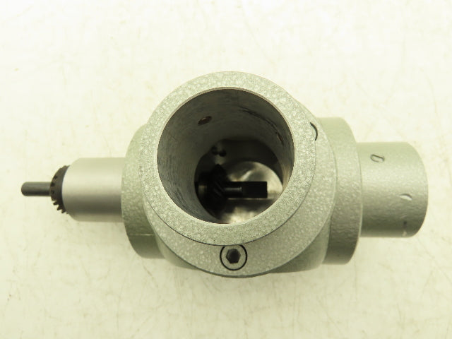 Right Angle Inline 1:1 Gearbox Low Torque Manual Power 10mm Shaft 40mm Fitting