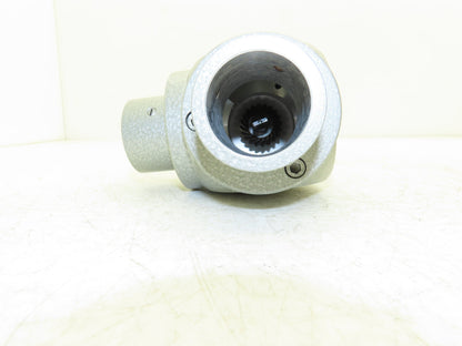 Right Angle Inline 1:1 Gearbox Low Torque Manual Power 10mm Shaft 40mm Fitting