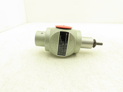 Right Angle Inline 1:1 Gearbox Low Torque Manual Power 10mm Shaft 40mm Fitting