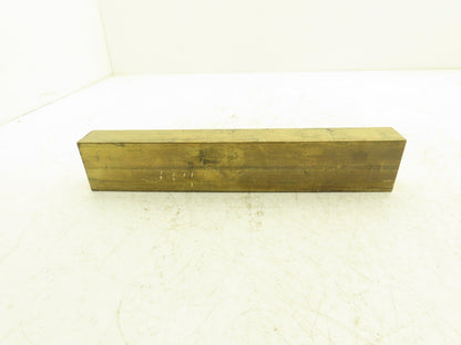 360 Yellow Brass Stock Rectangle Flat Bar 1-1/2"x 2-1/2"x 13-11/16"L  15lbs