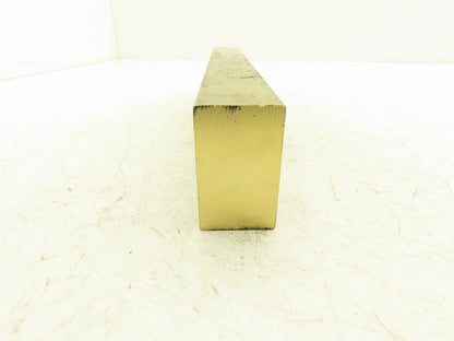 360 Yellow Brass Stock Rectangle Flat Bar 1-1/2"x 2-1/2"x 13-11/16"L  15lbs