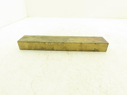 360 Yellow Brass Stock Rectangle Flat Bar 1-1/2"x 2-1/2"x 13-11/16"L  15lbs