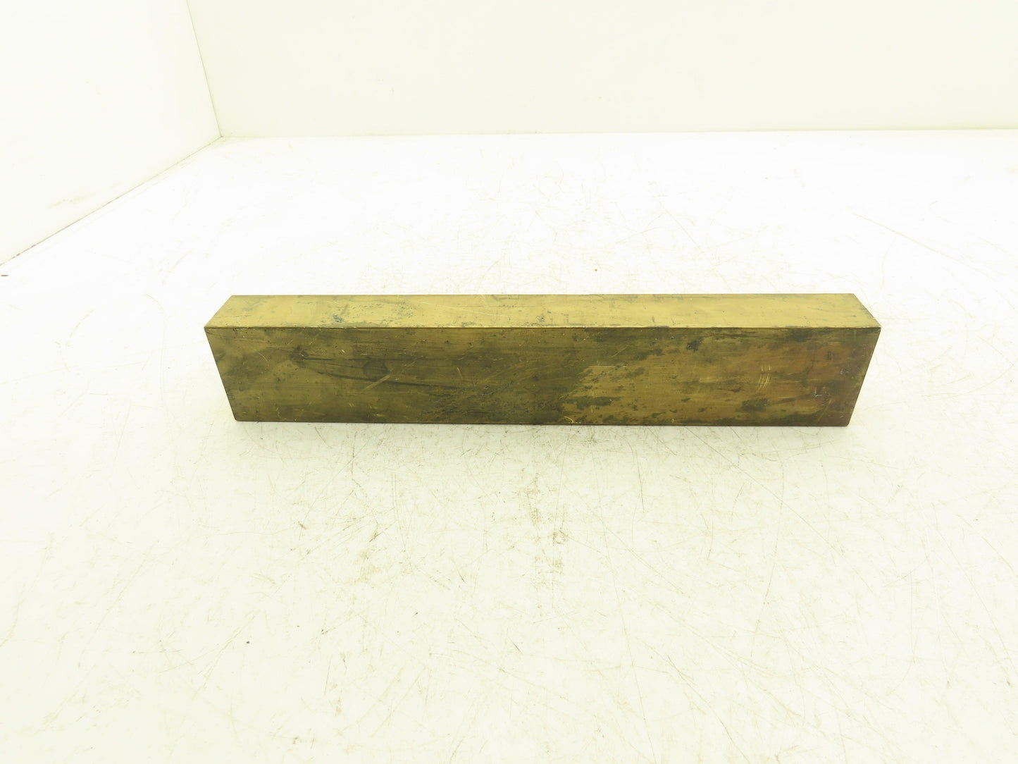 360 Yellow Brass Stock Rectangle Flat Bar 1-1/2"x 2-1/2"x 13-11/16"L  15lbs