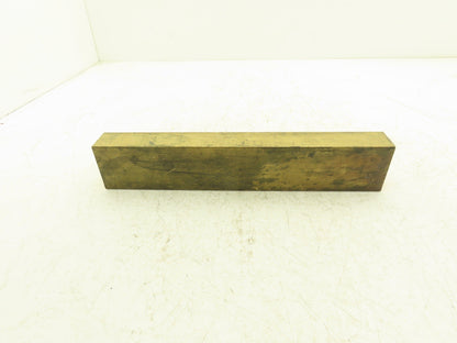 360 Yellow Brass Stock Rectangle Flat Bar 1-1/2"x 2-1/2"x 13-11/16"L  15lbs
