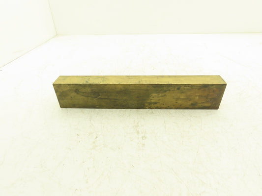 360 Yellow Brass Stock Rectangle Flat Bar 1-1/2"x 2-1/2"x 13-11/16"L  15lbs