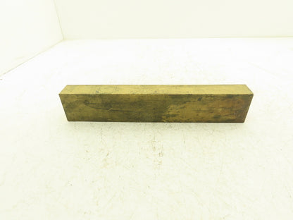 360 Yellow Brass Stock Rectangle Flat Bar 1-1/2"x 2-1/2"x 13-11/16"L  15lbs