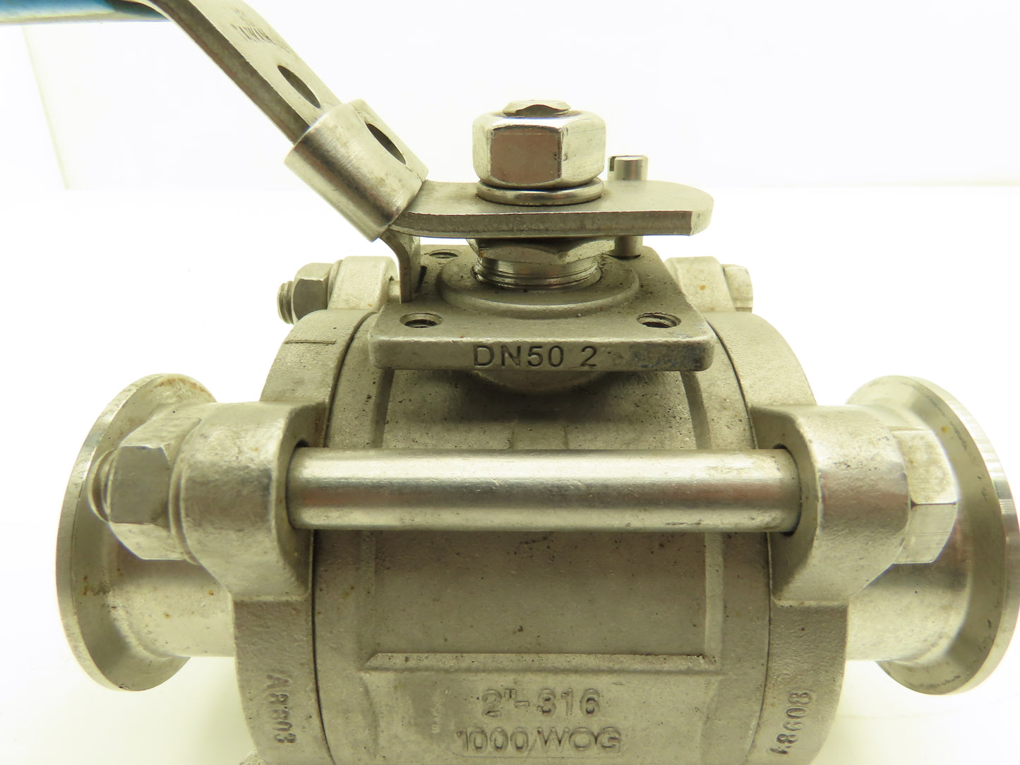 VNE EG90CC-6-2 2" 1000WOG 316 Stainless Sanitary Tri-clamp Ball Valve