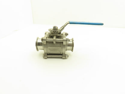 VNE EG90CC-6-2 2" 1000WOG 316 Stainless Sanitary Tri-clamp Ball Valve