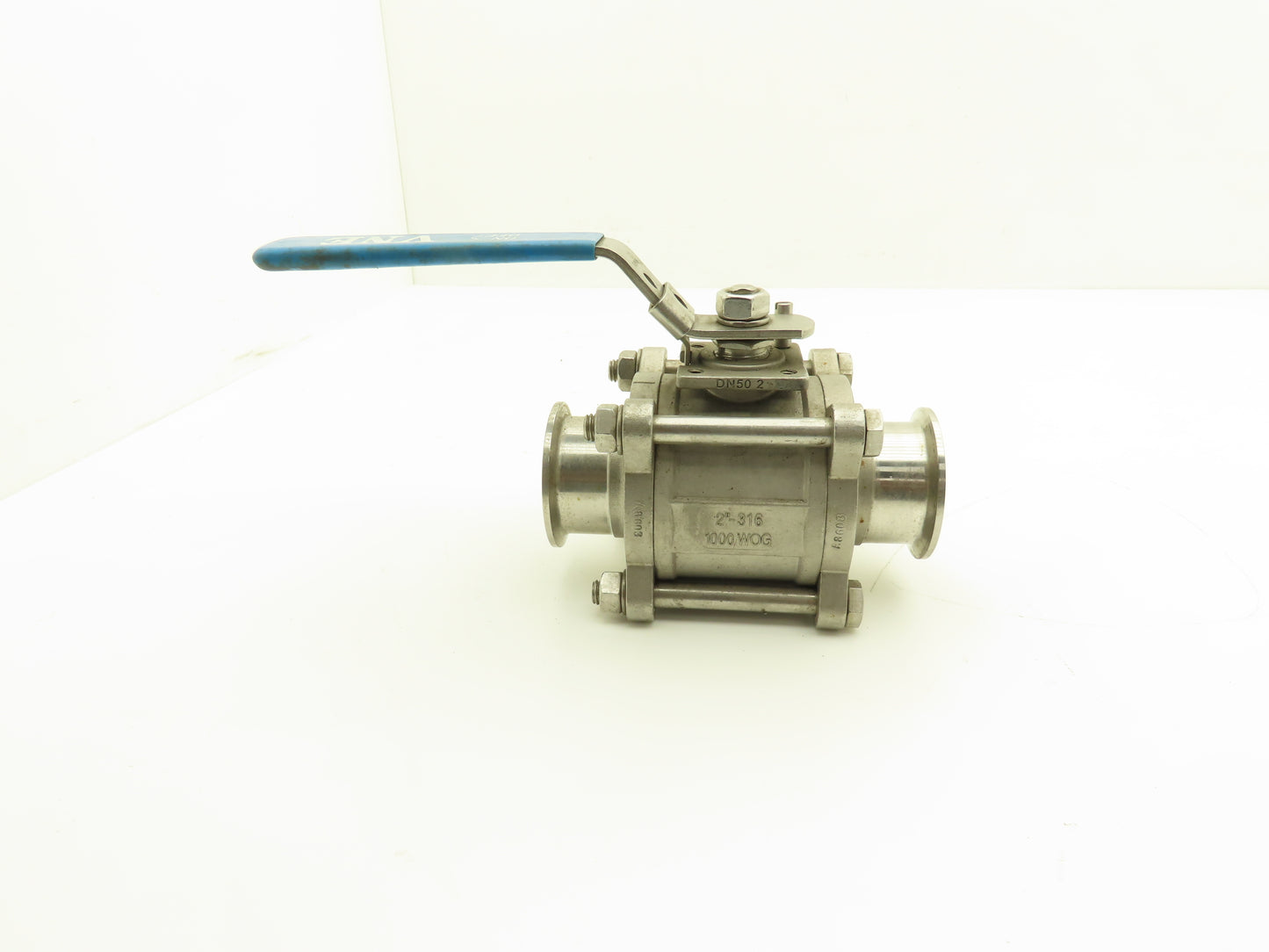 VNE EG90CC-6-2 2" 1000WOG 316 Stainless Sanitary Tri-clamp Ball Valve