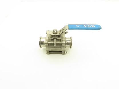 VNE EG90CC-6-2 2" 1000WOG 316 Stainless Sanitary Tri-clamp Ball Valve