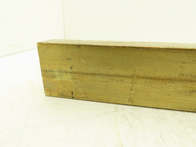 360 Yellow Brass Stock Rectangle Flat Bar 1-1/2"x 2-1/2"x 25"L  28.5lbs
