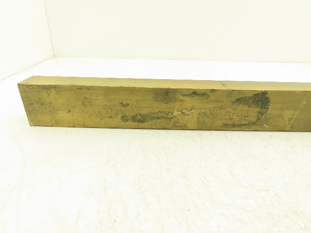 360 Yellow Brass Stock Rectangle Flat Bar 1-1/2"x 2-1/2"x 25"L  28.5lbs