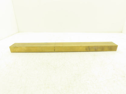 360 Yellow Brass Stock Rectangle Flat Bar 1-1/2"x 2-1/2"x 25"L  28.5lbs