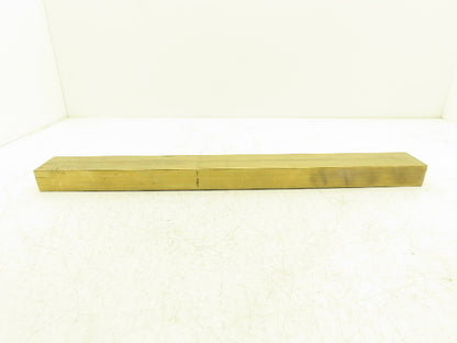 360 Yellow Brass Stock Rectangle Flat Bar 1-1/2"x 2-1/2"x 25"L  28.5lbs
