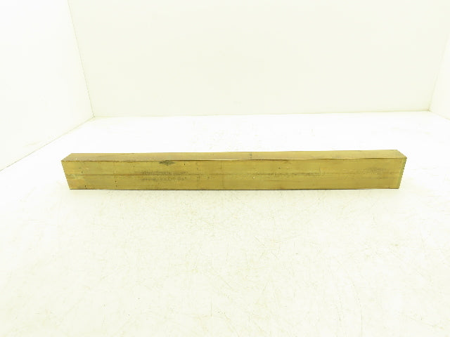 360 Yellow Brass Stock Rectangle Flat Bar 1-1/2"x 2-1/2"x 25"L  28.5lbs