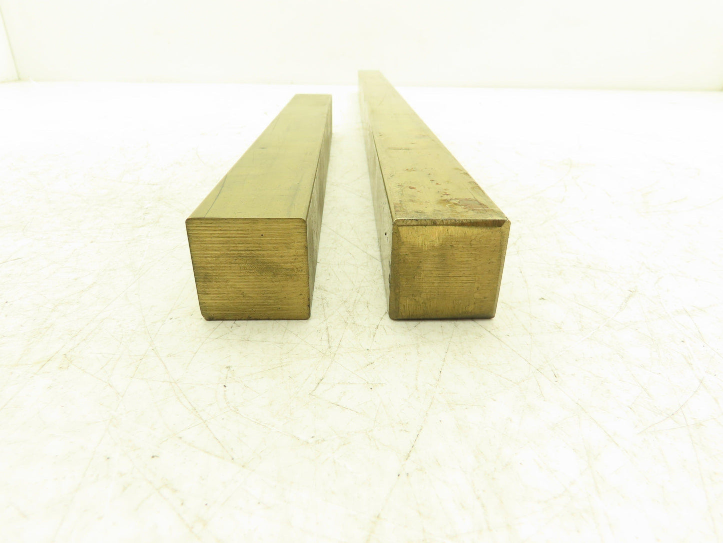 360 Yellow Brass Stock Square Flat Bar 1-1/4"x 1-1/4"x 24"L  17lbs