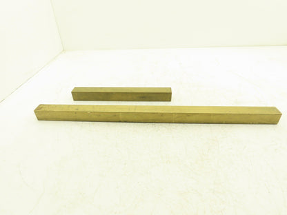 360 Yellow Brass Stock Square Flat Bar 1-1/4"x 1-1/4"x 24"L  17lbs