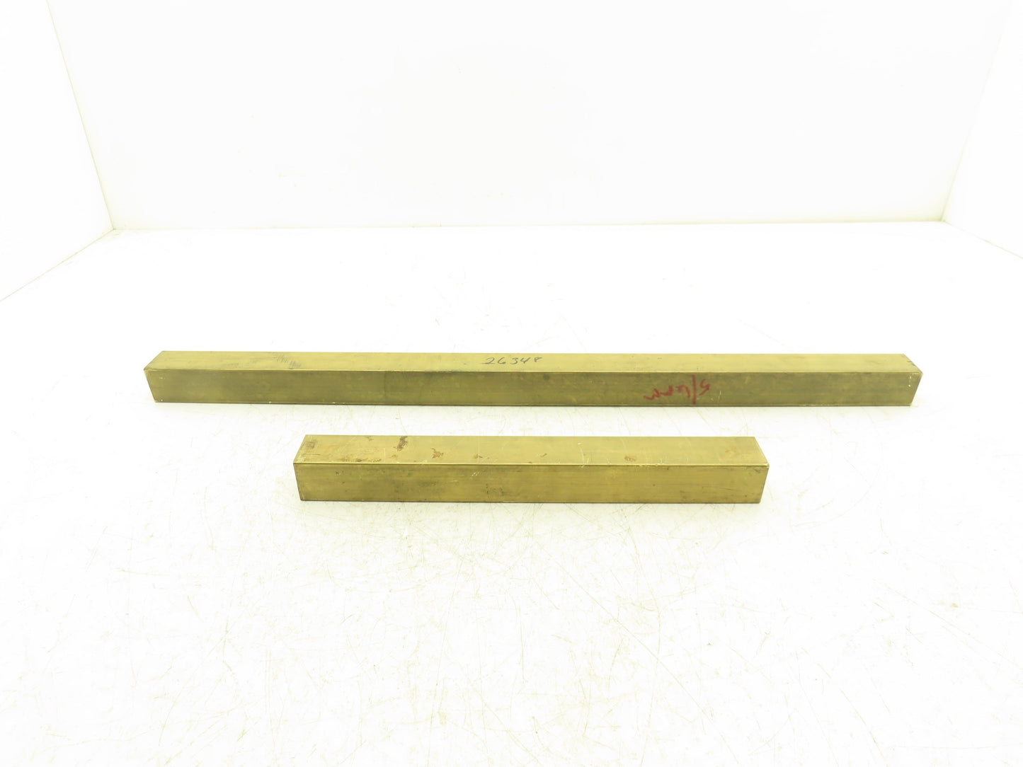 360 Yellow Brass Stock Square Flat Bar 1-1/4"x 1-1/4"x 24"L  17lbs