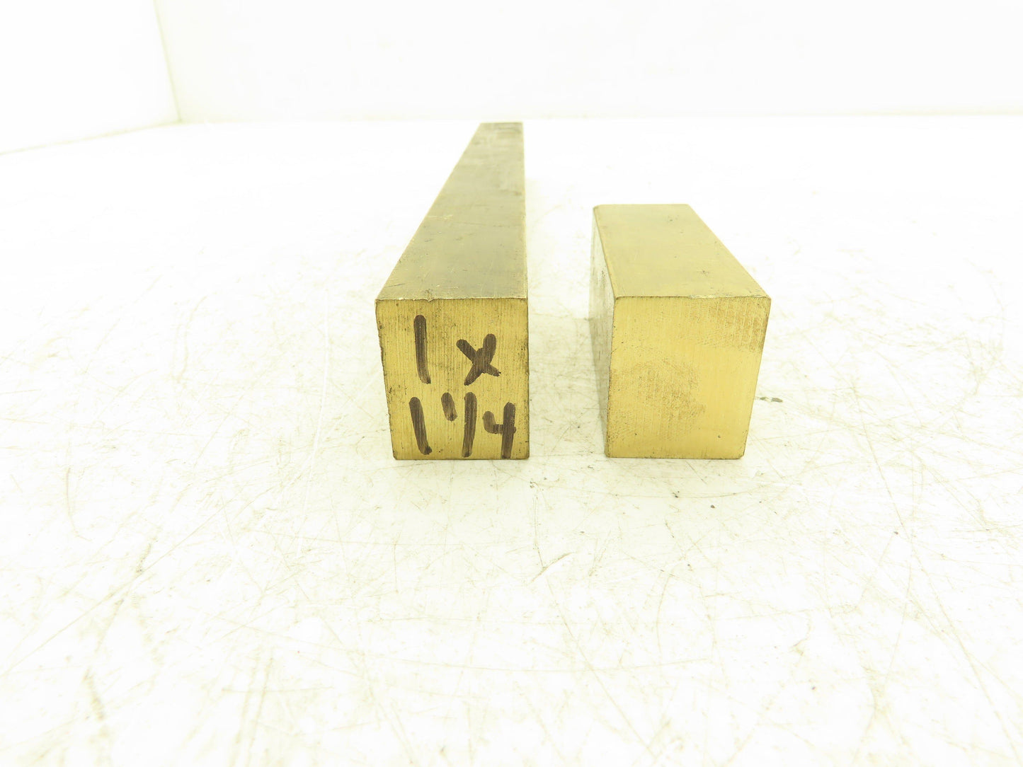 360 Yellow Brass Stock Rectangle Flat Bar 1"x 1-1/4"x 11-7/8"L  5.6lbs
