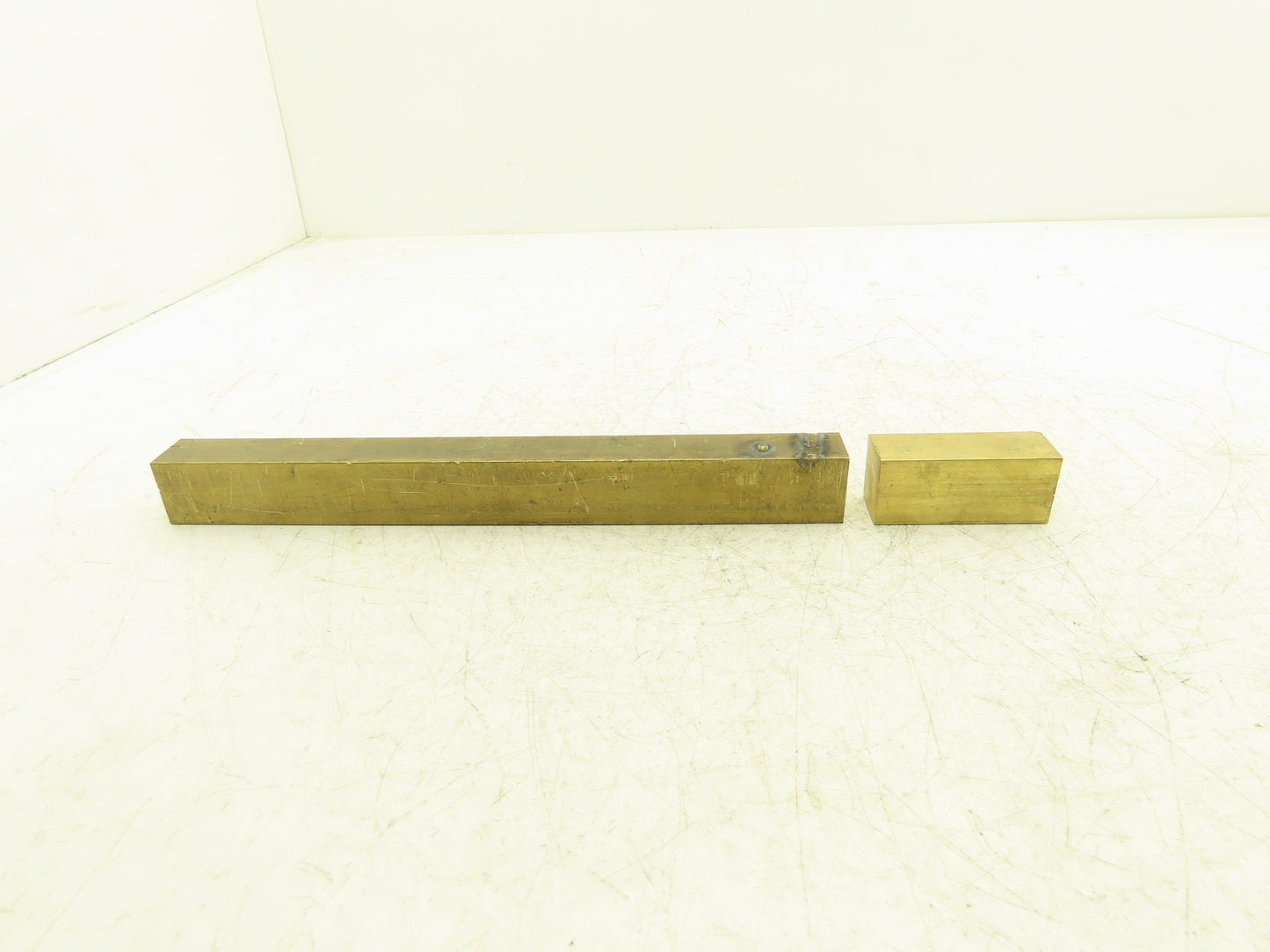 360 Yellow Brass Stock Rectangle Flat Bar 1"x 1-1/4"x 11-7/8"L  5.6lbs