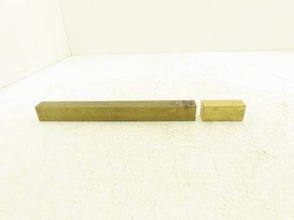 360 Yellow Brass Stock Rectangle Flat Bar 1"x 1-1/4"x 11-7/8"L  5.6lbs