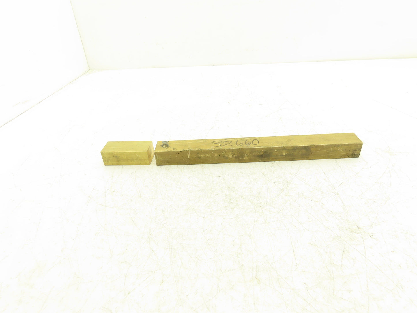 360 Yellow Brass Stock Rectangle Flat Bar 1"x 1-1/4"x 11-7/8"L  5.6lbs
