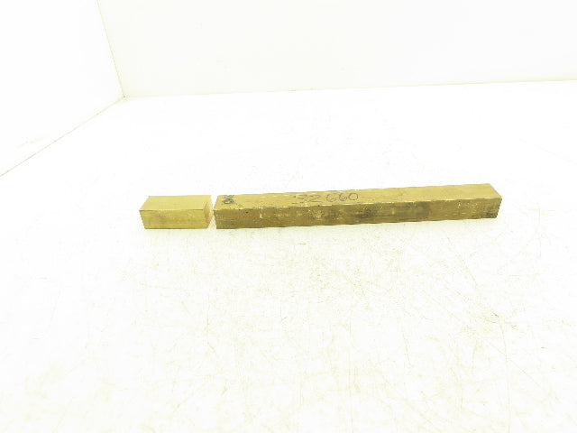 360 Yellow Brass Stock Rectangle Flat Bar 1"x 1-1/4"x 11-7/8"L  5.6lbs