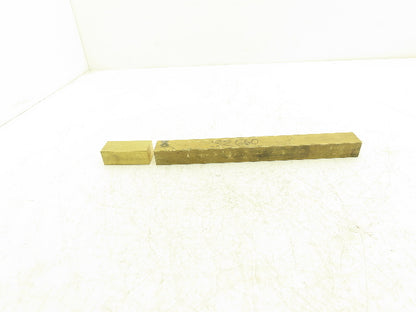 360 Yellow Brass Stock Rectangle Flat Bar 1"x 1-1/4"x 11-7/8"L  5.6lbs
