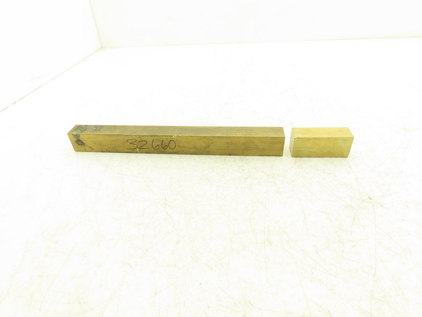 360 Yellow Brass Stock Rectangle Flat Bar 1"x 1-1/4"x 11-7/8"L  5.6lbs
