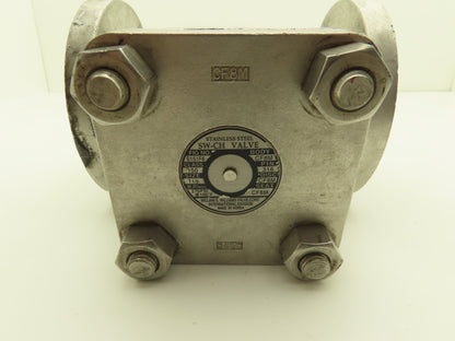 William E. Williams Valve S151F6 Swing Check Valve 1-1/2" ANSI Flange Class 150