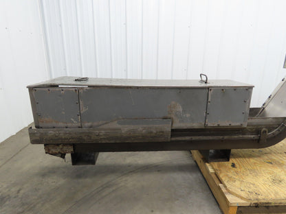 Magnetic Incline CNC Chip Conveyor 11"x 64" Infeed 40" Discharge 230V 3PH